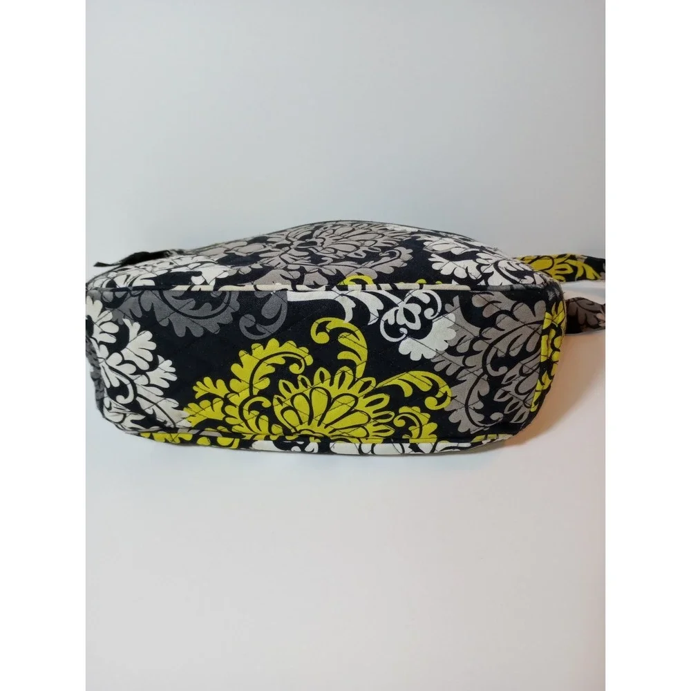 Vera Bradley Baroque Retired Crossbody Purse Black Lime Green Taupe